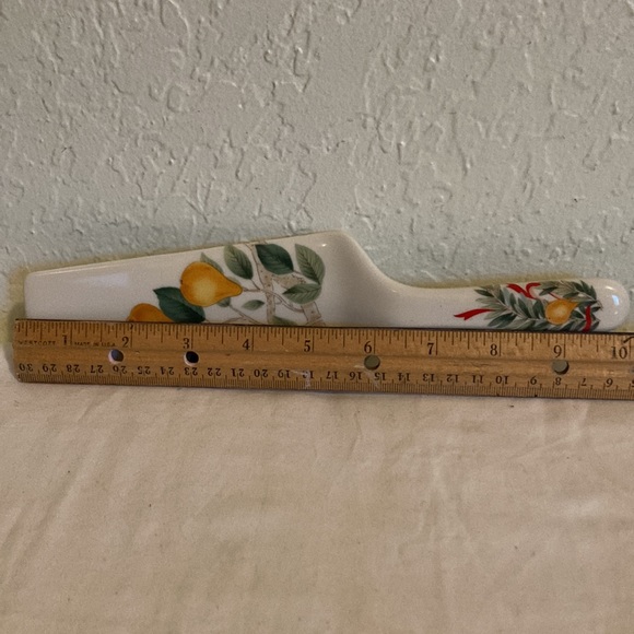 Andrea By Sadek Partridge in a Pear Tree Cake Plate & Server 1991 Japan - Picture 9 of 9